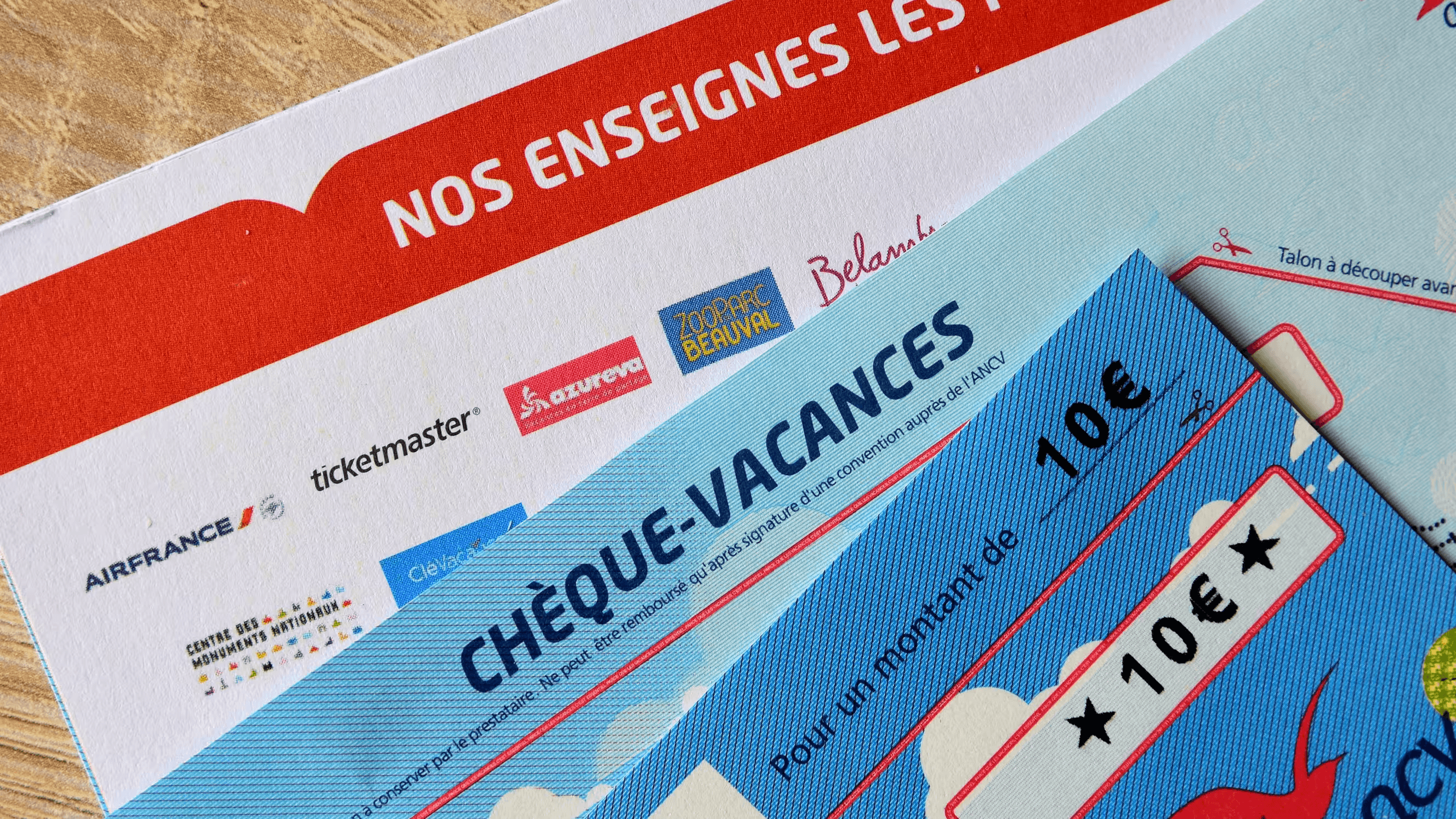 Photo de chèques vacances 