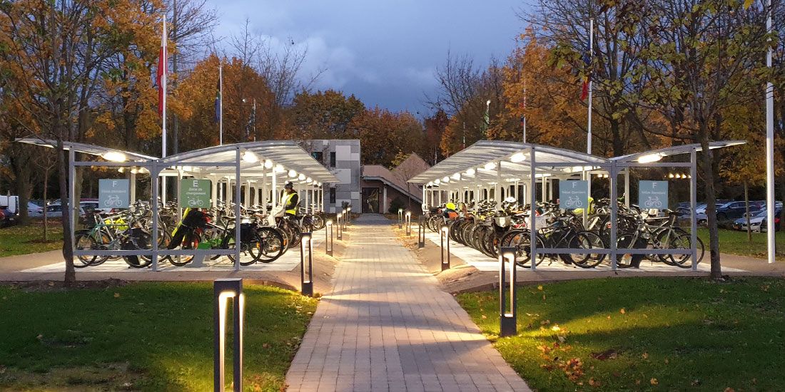 Parking vélo du groupe ADEO, par Altinnova
